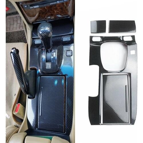 4Pcs LHD Car Central Console Gear Shift Box Panel Cover Trim Fit for Honda Accord 8th Crosstour 2008 2009 2010 2011 2012 2013