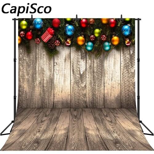 Capisco Seamless Wood Wall floor Christmas Photography Backgrounds Photography Christmas Decorations Backdrop For Home Backdrop