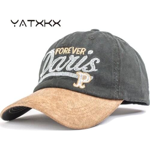 [YaTxKx] Caps For Women Men Adult Baseball Cap Washed Dad Hats for Men Embroidery Outdoor Cycling Bone
