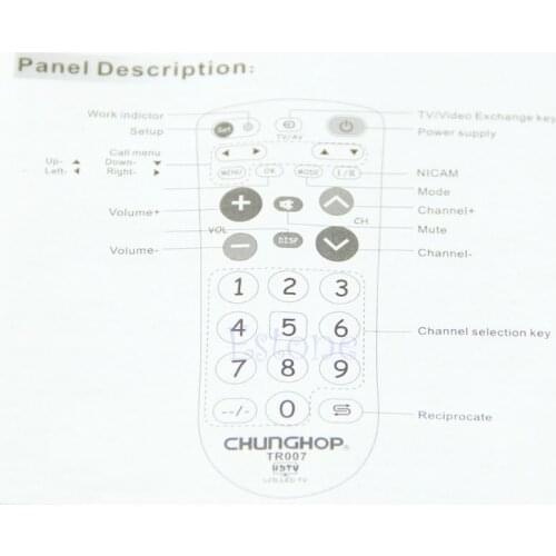 Large Key Universal Remote Control For KONIKA Hisense LCD LED TV BX0E