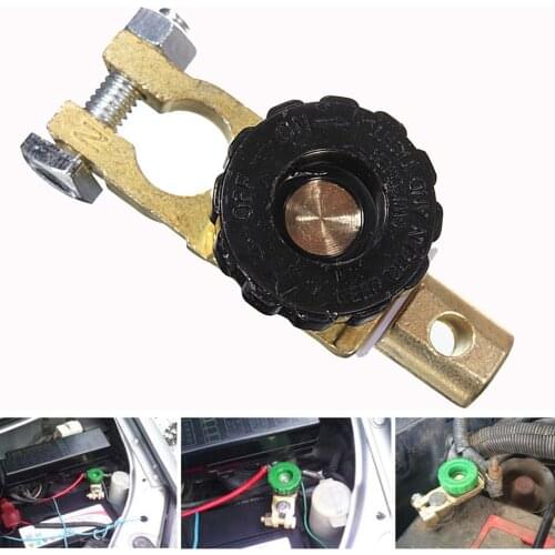 Black Copper Battery Terminal Link Switch Quick Cut-off Disconnect Isolator Switch Auto Car Truck Parts zinc alloy+brass plated