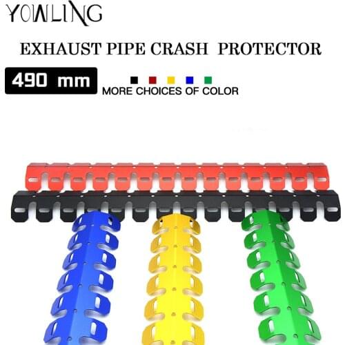 CNC Motorcycle Exhaust Pipe Leg Protector Heat Shield Cover For 125 200 250 300 350 400 450 500 525 530 EXC EXC-F XC