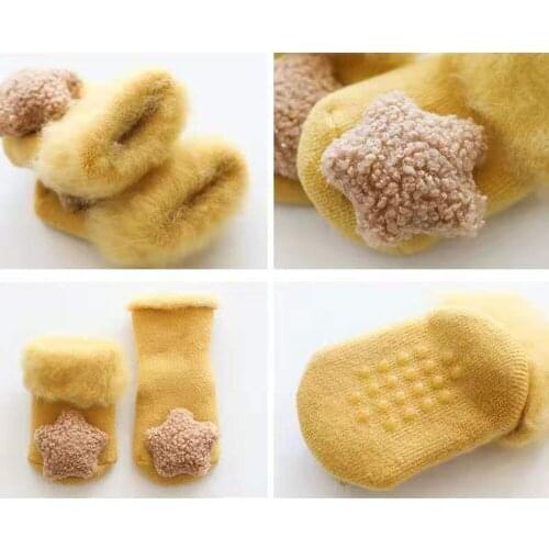 Baby Socks Winter Thick Terry Baby Socks Warm Newborn Cotton Boys Girls Cute Toddler Socks Baby Accessories 0-12 months