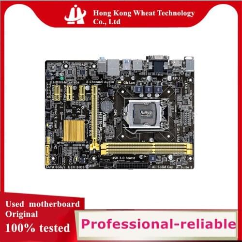 For ASUS H81M-PLUS Motherboard Socket LGA 1150 DDR3 SATA3 For Intel H81 Original Desktop Used Mainboard