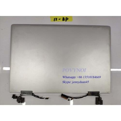 For HP Envy X360 15-BP 15M-BP series LCD display FHD touchscreen hinge up Silver