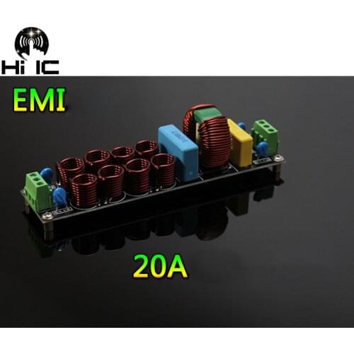 Two-stage Hybrid EMI 18A 20A High Frequency Power Filter Power Supply Assembled Board EMI Power Filter Socket Module
