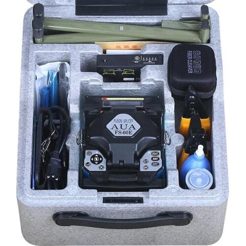 FS-60E Optical Fiber Fusion Splicer FTTH Fiber Optic Welder Splicing Machine better than Signalfire AI-8C