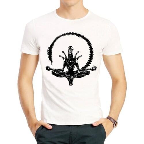 AVP T-shirt Short Sleeve White Color Fashion AVP Alien vs. Predator T Shirt Top Tee O Neck tshirt Unisex Movie Print Clothes