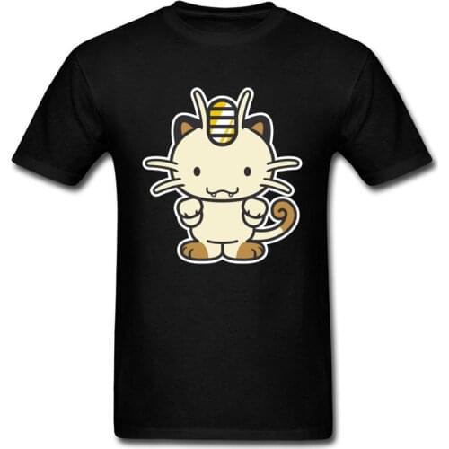 Ancient Egyptian Cat T Shirt Men Cute Tops You Said A Meowthful Cartoon T-shirt Black Tees Kawaii Woman Clothing