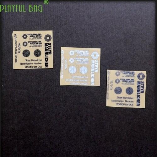 Outdoor activities CS AUG gel water bomb gun waterproof DIY metal sticker of Jinming 8 M4 new well G36 Le Hui scarak L48