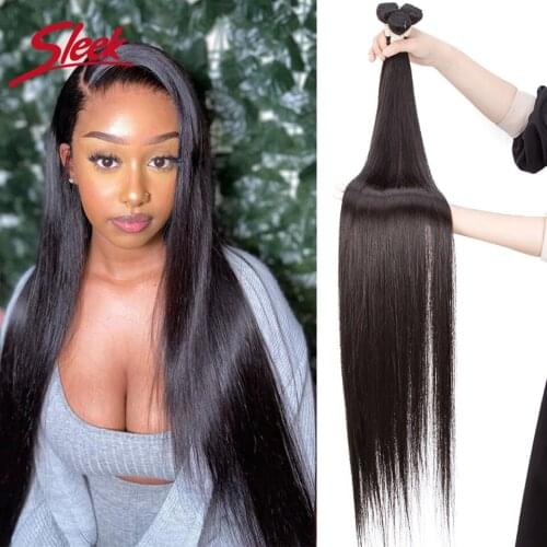 Sleek Long Straight Bundles Human Hair Extension 36 38 Inches X Real Hair Natural Color Remy Weave Can buy 3 Or 4 Bundle