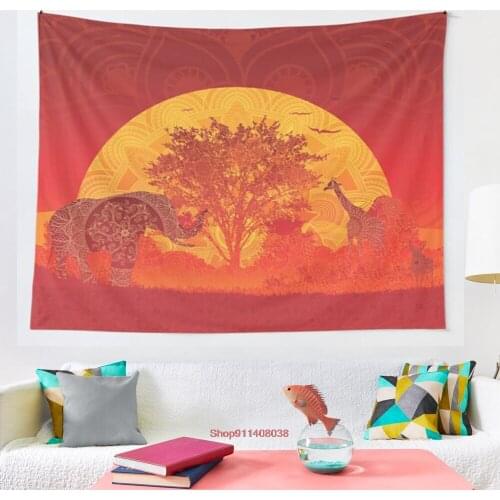 Afrika tapestry Boho Tapestry Wall Hanging Tapestries Bedspread Wall Art Blanket Throw Towel Window Curtain