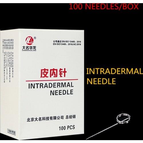 Intradermal Needle For Single Use Disposable Acupuncture Needle 100pcs/Box Press Needles Beauty Massage 0.20x5mm 0.22x5mm