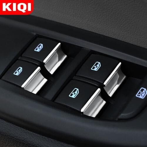 KIQI for Chevrolet Cruze Sedan Hatchback 2009 - 2014 ABS Chrome Car Window Lift Button Switch Decoration Trim Stickers