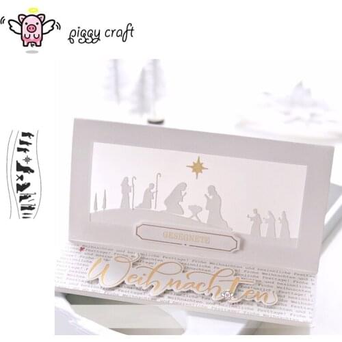 Piggy Craft metal cutting dies cut die mold Prayer strip Scrapbook paper craft knife mould blade punch stencils dies