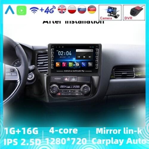 1280X720 HD Android Multimedia GPS Navigation For Mitsubishi Outlander 3 GF0W GG0W 2012-2018 Car Radio Support Floating Window
