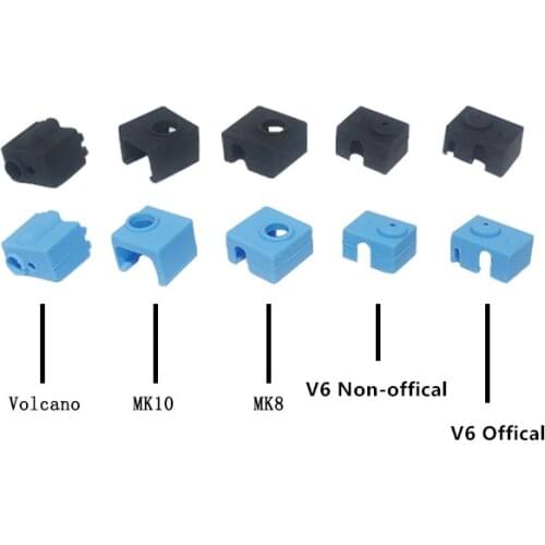 3D printer accessories V6 heating aluminum block silicone sleeve High temperature resistance 280 degree