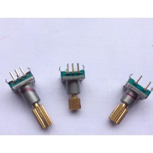 Original new 100% import EC11 encoder 30 point switch 1.5MM automotive volume potentiometer copper shaft