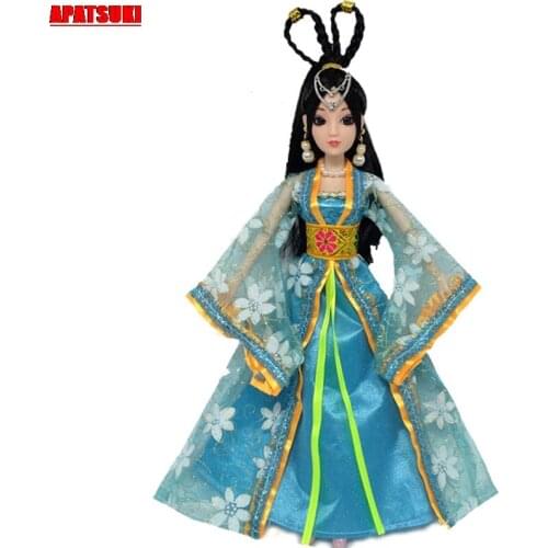 Girl Floral Skirt Dresses For 1:6 Dolls Juguetes Clothes For Barbie Doll Clothes Cosplay Party Dress Kids Toys For Children Blue