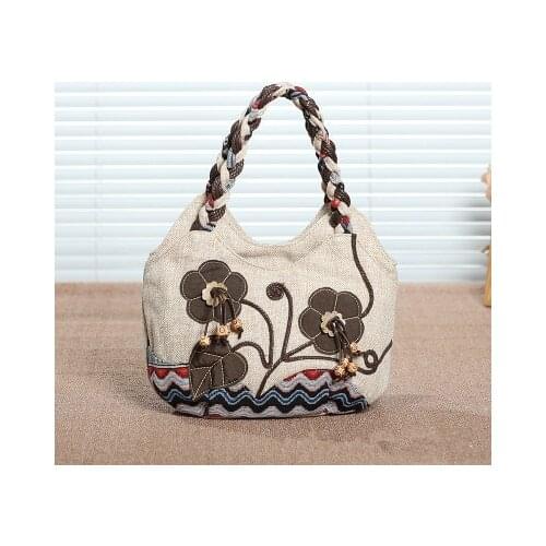 Hot vintage sreing appliques women traveller handbags!Nice prints lady small day clutches All-match Original canvas casual tots