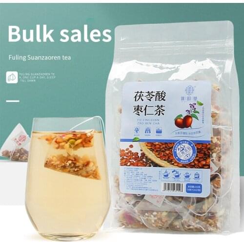 Qiao Yuntang Poria jujube seed tea 250g / bag Triangle bag Lily Yam tea Poria jujube seed，Can improve sleep quality, enhance mem