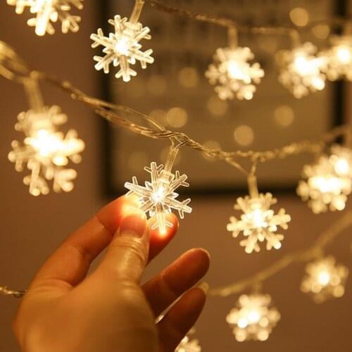 Snowflake LED Light Merry Christmas Tree Decoration For Home 2020 Christmas Ornament Navidad Xmas Gift Happy New Year 2021