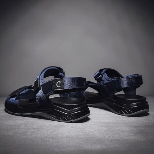 Sandals-men Sandals Men Leather Mens Rubber Sandalias For Man Outdoor Safety Sandalle Homme Hombre Trekking Fashion