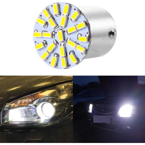 Turn Signal 1157 BAY15D 1156 BA15S 3014 22SMD P21 5W AUTO LED Trunk Parking Brake Led Backup Wedge Tail Bulb License Plate Light