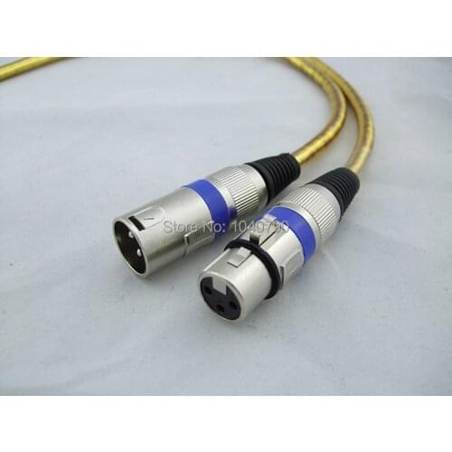 XLR 3Pin yellow Mic Cable Cord Microphone Audio Male to Female Shielded Tuning decca nong male female microphone line 5M 16ft