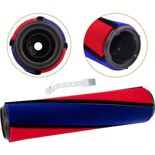 1pc Brush Roller+Cleaning Brush For Dyson 966488-01 V6 V7 V8 V10 V11 96648801 Vacuum Cleaner Spare Parts