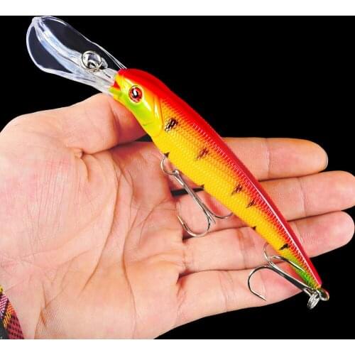 1pc Minnow Fishing Lures 0.99oz-28g Hard Lure Fishing 16.5cm-6.5" Tackle 2# Hook Artificial Bait Hard Lure