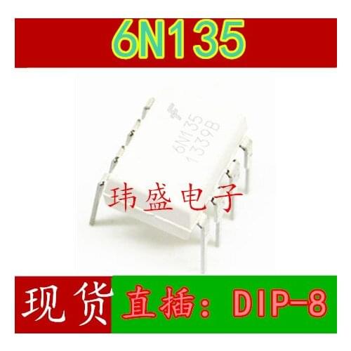 10pcs 6N135 6N135M DIP-8