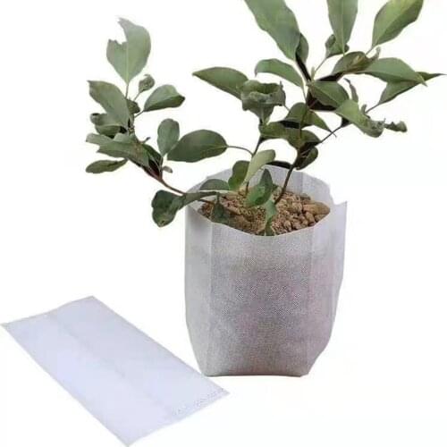 100Pcs 80*100mm seedling bags Biodegradable Non-woven Seedling Pots Eco-Friendly Planting Bags Nursery Bag Plant Grow Bags
