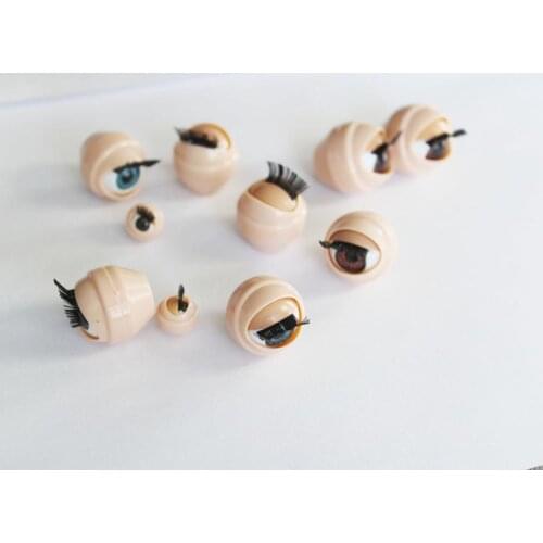 200pcs/lot new 11mm 20mm 22mm movable eyeball eyepupil for Vinyl doll --blue brown color option