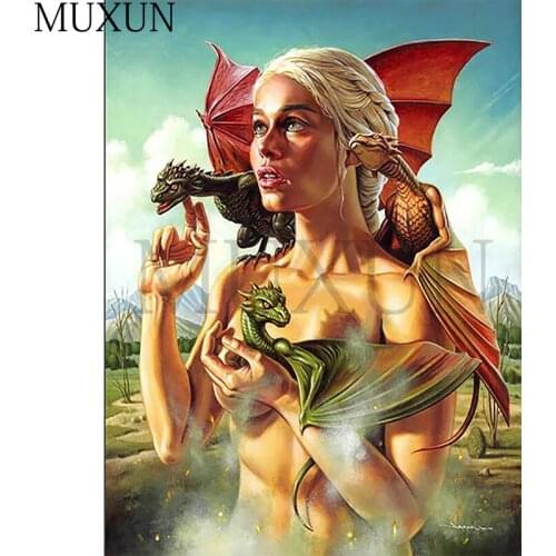 3D Diamond Painting Dragon Full Drill Square/Round Picture Of Rhinestones Diamond Embroidery Girl Sale Diy Decor For Home X0069