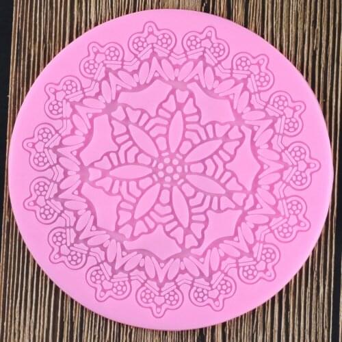 3D Crown Lace Mold Fondant Chocolate Silicone Cake Mold Decorating Tools Kitchen Baking Pastry Decoration