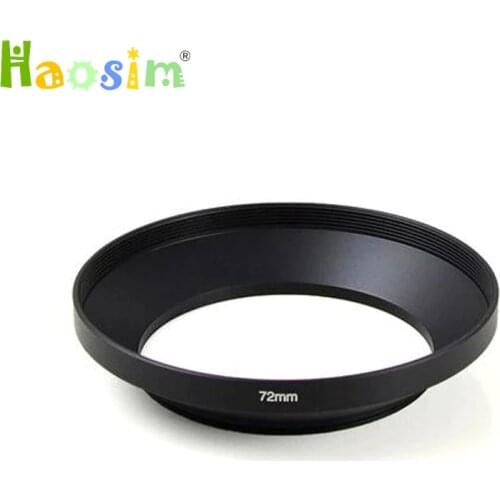 49 52 55 58 62 67 72 77 82mm Black Camera Metal Lens Hood Wide Angle Screw In Mount Lens Hood for canon nikon for S&ny Pentax