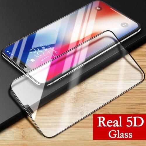 5D Tempered Glass For iPhone XS Max Glass Full Cover Glass For iPhone 11 Pro Max Screen Protector For iPhone 7 8 6 Plus XR Glass