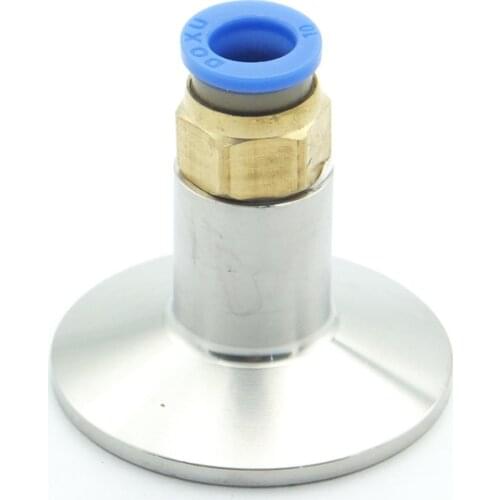 6mm 8mm 10mm 12mm Hose Tube Push In Fitting 304 Stainless Steel Sanitary Ferrule Connector Pipe Fitting Fit Tri Clamp