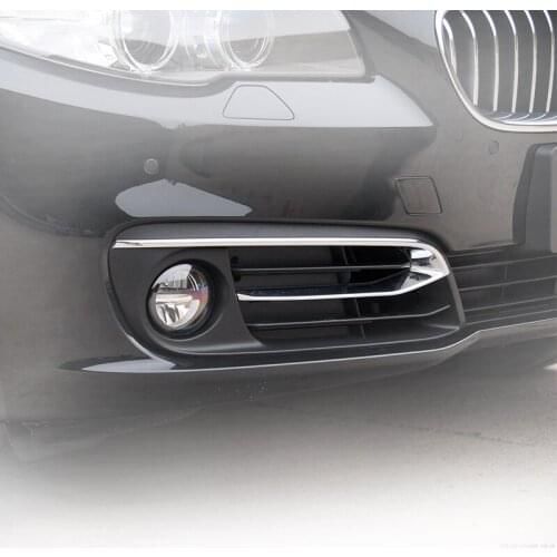 Car Replacement Accessories F18LCI Front Bumper Chrome Trim Strips Left Right Lamp Cover Molding For BMW 5 Series 51117331770