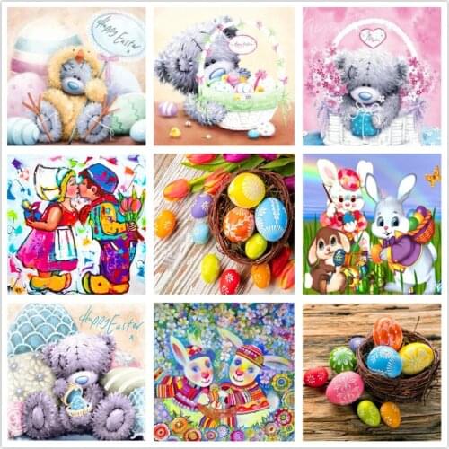 5D Diy diamond painting diamond mosaic product cartoon cartoon full Diamond Embroidery Easter gift
