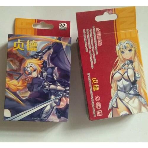 Anime Fatego Fate Grand Order Poker Cards Toy Cosplay Board Game Cards With Box Collection Gift