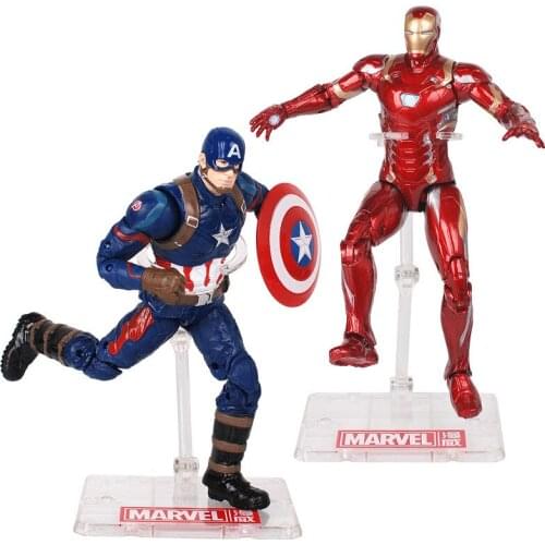 6 Inchs Marvel Super Heroes Avengers Black Panther James Rhodes Figma America Thor Wolverine Venom Action Figure Children Toys