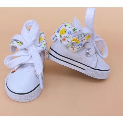 Tilda Canvas Sneaker For Paola Reina Dolls,Fashion Toys Gym Shoes for KPOP 1/4 Bjd Doll Sneaker for Dolls Accessories 5.5cm New