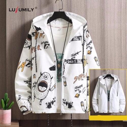 Lusumily Spring Jackets Women Two Side Wear Windbreaker Loose Zipper Casual Coat Patchwork Plus Size 7xl Sportwear Thin Jacket
