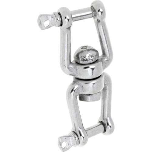 MagiDeal Marine Grade Stainless Steel Chain Anchor Swivel Jaw - Double Jaw
