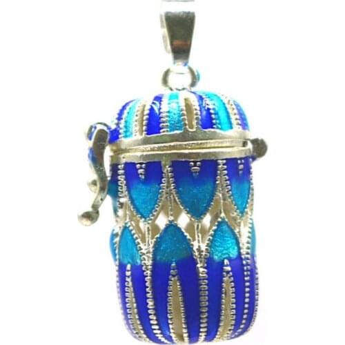 Copper plating can open hollow necklace pendant small pendants DS010204