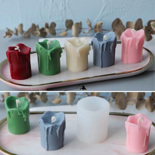 Cute Small Tearing Candle Silicone Mold Scented Candle Handmade DIY Material Candle moulds Handmade Gift Making Home Decor