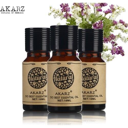 AKARCedar Chamomile Cherry blossom essential oil sets AKARZ Aromatherapy Massage Spa Bath skin face care 10ml*3