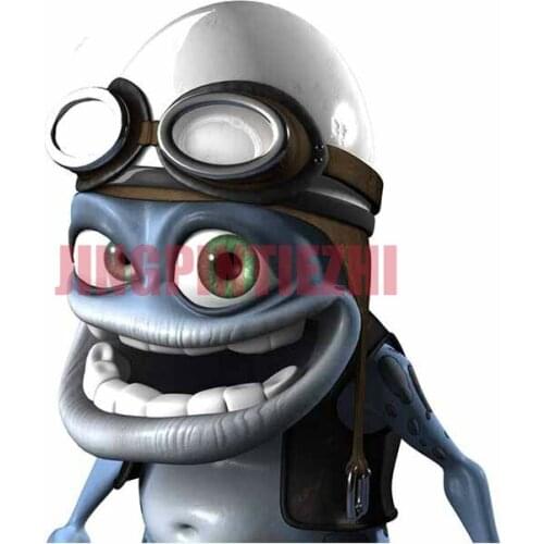 Car Stickers Vinyl Motorcycle Decal Decoration Laptop Funny Crazy Frog Cartoon Personality Car Stickers